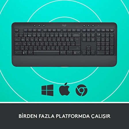 Logitech K650 Signature 920-010919 Siyah Q Kablosuz Klavye - Outlet