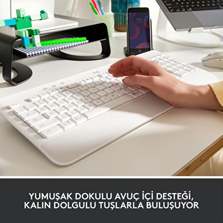 Logitech Signature K650 Bilek Destekli Kablosuz Beyaz Klavye 920-010973