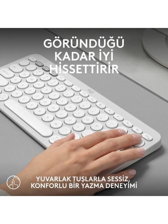 Logitech K380 920-011167 Bej TKL Q Kablosuz Klavye Teşhir