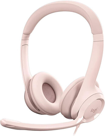 Logitech H390 Rose USB Kablolu Kulak Üstü Kulaklık Outlet