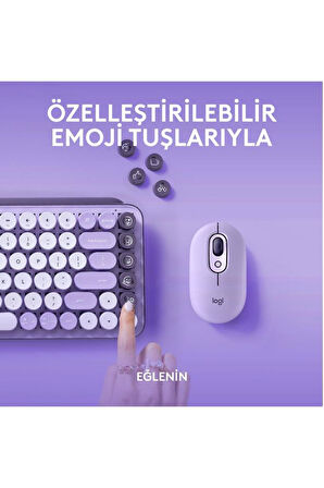 Logitech POP Keys 920-011527 Krem Mor TKL Kablosuz Mekanik Klavye Outlet