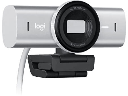 LOGITECH MX Brio 4K Ultra HD Webcam Açık Gri