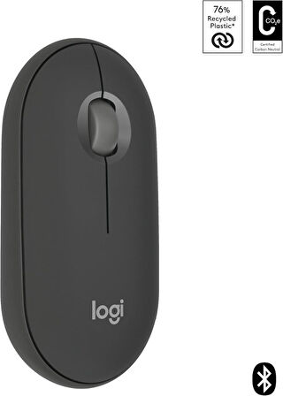 Logitech Pebble 2 M350S 910-007015 Siyah Sessiz Optik Kablosuz Mouse - Teşhir