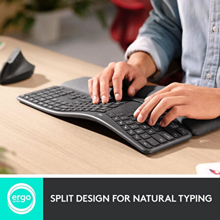 Logitech Ergo K860 Bilek Destekli Kablosuz İngilizce Klavye