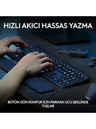 Logitech MX Keys S 920-011594 Aydınlatmalı Kablosuz Türkçe Q Klavye