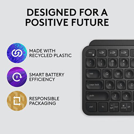 Logitech MX Keys Mini Kablosuz İngilizce Q Klavye Siyah