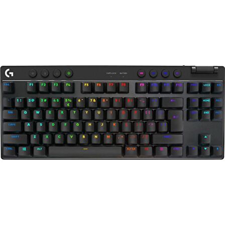 Logitech G PRO X TKL LIGHTSPEED Kablosuz LIGHTSYNC RGB Mekanik Tactile Switch İngilizce Oyun Klavyesi - Siyah