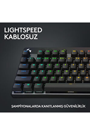 Logitech G Pro X TKL 920-012136 Siyah RGB Tactile Switch Kablolu/Kablosuz Mekanik Oyuncu Klavyesi Outlet