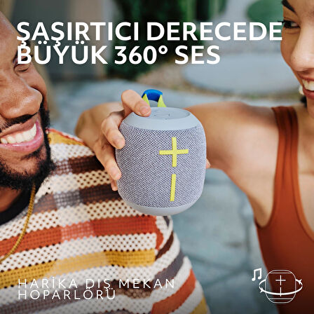 Ultimate Ears WONDERBOOM 4 Taşınabilir Su Geçirmez Bluetooth Hoparlör, Büyük Bas ve 360 Derece Ses - Mor
