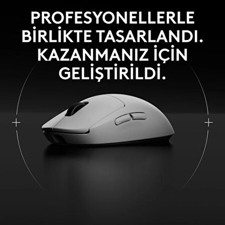 Logitech Pro 2 Lightspeed Kablosuz Beyaz Gaming Mouse (910-007303)