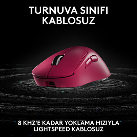 Logitech G PRO X SUPERLIGHT 2 DEX LIGHTSPEED HERO 2 32K DPI Sensör PC/Mac için Kablosuz Oyun Mouse - Pembe