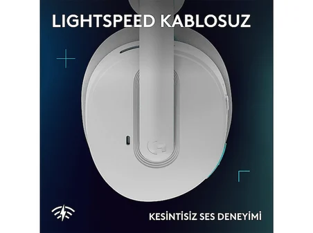 LOGITECH G325 Lightspeed Kablosuz Kulak Üstü Oyuncu Kulaklığı Beyaz
