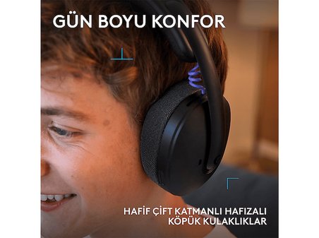LOGITECH G325 Lightspeed Kablosuz Kulak Üstü Oyuncu Kulaklığı Siyah