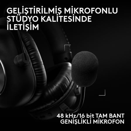 Logitech G Pro X3 Lightspeed Kablosuz Bluetooth Oyuncu Kulaklığı - Siyah