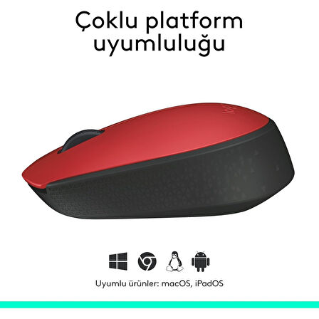M171 Kablosuz Mouse Kırmızı 910-004641