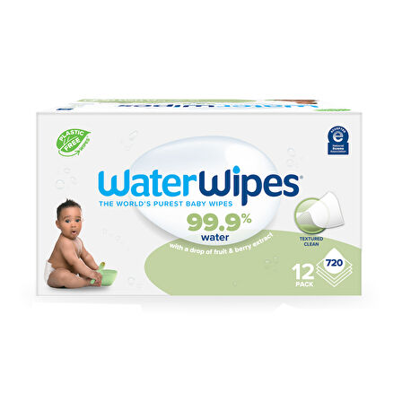 Waterwipes Çocuk Bio Islak Mendil 60 Lı X 12 Adet (720 Yaprak) - Toddler