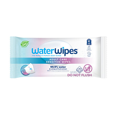 Waterwipes Yetişkin Bio Islak Mendil Ekstra Geniş 60 lı X 12 Adet (720 Yaprak) - XL Adult