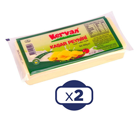 Kervan Kaşar Peyniri 600 gr 2 li