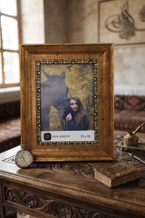 Râyiha Serisi 13 x 18 Fotoğraf Çerçevesi Camlı Dekoratif Duvar & Masa Tipi Plastik Çerçeve