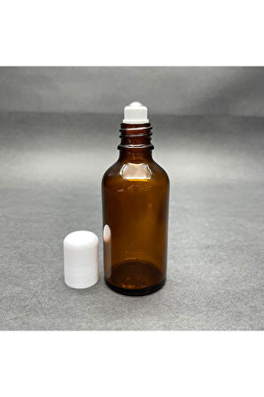 30ml kahverengi cam şişe roll-on şişe, 66 adet, bilye başlıklı şişe, cam şişe, roll-on şişesi, amber şişe
