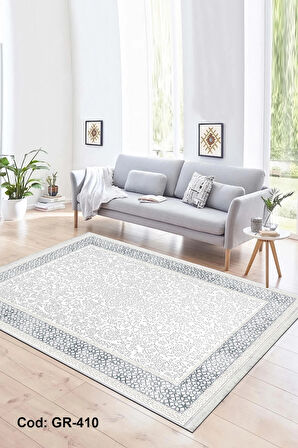 Pamuk Dokuma Taban Kaymaz Yıkanabilir Klasik Desenli  Salon Halısı Mutfak Halısı Koridor Halısı