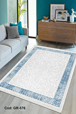 Pamuk Dokuma Taban Kaymaz Yıkanabilir Klasik Desenli  Salon Halısı Mutfak Halısı Koridor Halısı