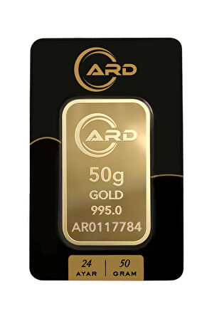 50 gr 24 Ayar ARD Gram Külçe Altın