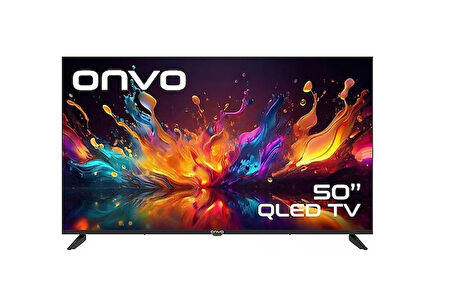 Onvo 50OVF9001UQ 4K Ultra HD 50" 127 Ekran Uydu Alıcılı Google Smart QLED TV