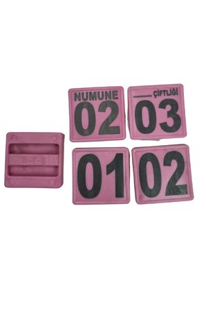 50 ADET PEMBE BÜYÜKBAŞ VE KÜÇÜKBAŞ KEMER NUMARATÖRÜ