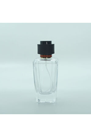 PARFÜM ŞİŞESİ 50 ML (20 ADET) KONİK PRİZMA KOLAY KAPAMA BOŞ ŞİŞE