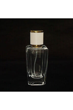 PARFÜM ŞİŞESİ 50 ML (20 ADET) KONİK PRİZMA KOLAY KAPAMA BOŞ ŞİŞE