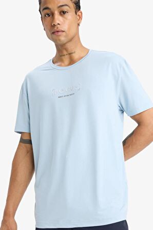 DeFactoFit Standart Fit Bisiklet Yaka Baskılı Esnek Kumaş Sporcu Kısa Kollu Tişört C9268AX25SMBE824