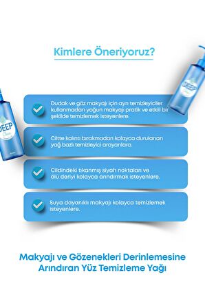 Çift Fazlı Makyaj Temizleme Yağı 165ml APIEU Deep Clean Oil In Cleansing Water