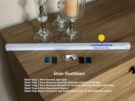 Hareket Sensörlü Led Işık 50 cm BEYAZ Renk