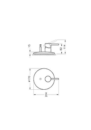 Artema Minimax S A42210 Ankastre Banyo Bataryası, Sıva Üstü, Krom