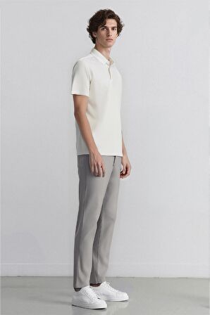 DeFacto Yazlık Chino Kanvas Pantolon Slim Fit Dar Kesim Cepli Dar Paça T1055AZ24SPGR169