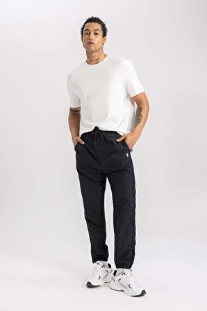 DeFactoFit Standart Fit Çift Cepli Dokuma Jogger Eşofman Altı B4777AX24SPBK81