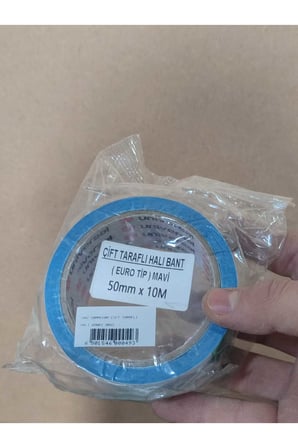 50 mm X 30 Mt Halı Kaydırmazı Bandı Kilim Paspas Bant Kaymaz Çift Taraflı Yapışkan Toplanma Önleyici