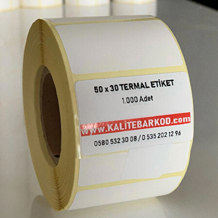 50x30 mm Termal Etiket 