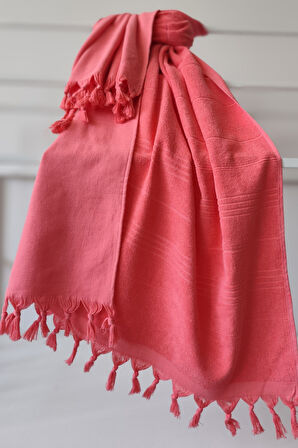 Sevim %100 Pamuk Düz Havlu Peştemal-90x170 cm