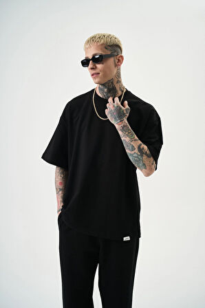 Erkek Basic T-Shirt Siyah