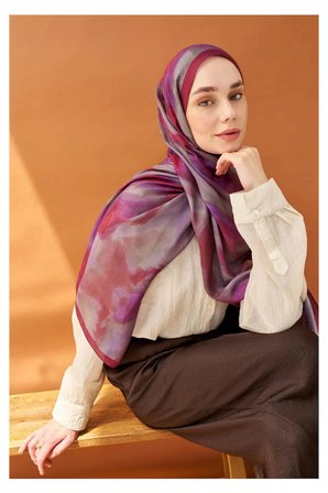 Riva Şal Tencel Cloud Mor
