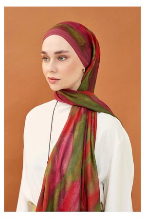 Riva Şal Tencel Cloud Koyu Pembe