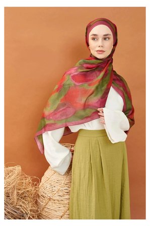 Riva Şal Tencel Cloud Koyu Pembe