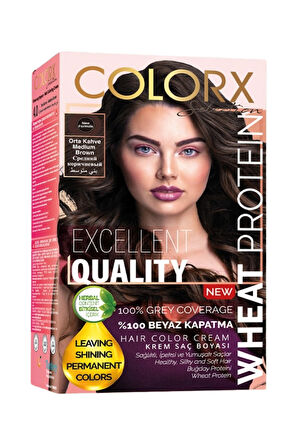 Colorx New 2025/06.05 Mahogany 50 Ml + 50 Ml 2 li Set Saç Boyası