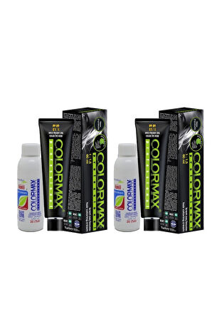 Colormax A2056 New 2025/08.43 Sultan Bakırı 60 Ml 2 Adet Saç Boyası + 2 Adet 90 Ml Oksidan Set