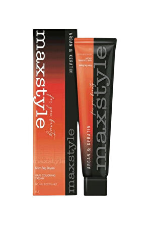 Maxstyle A2581 Argan Keratin 2025/NT.KR Naturel Kırmızı 60 Ml 1 Adet Saç Boyası Oksidansız