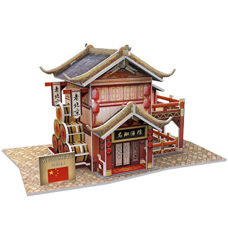 Cubic Fun 3D 29 Parça Puzzle Çin Tavernası