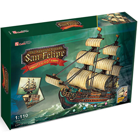 Cubic Fun 3D 248 Parça Puzzle San Felipe Gemisi