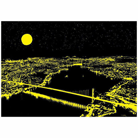 5239 Üç Köprü 1000 Parça Neon - Art Puzzle